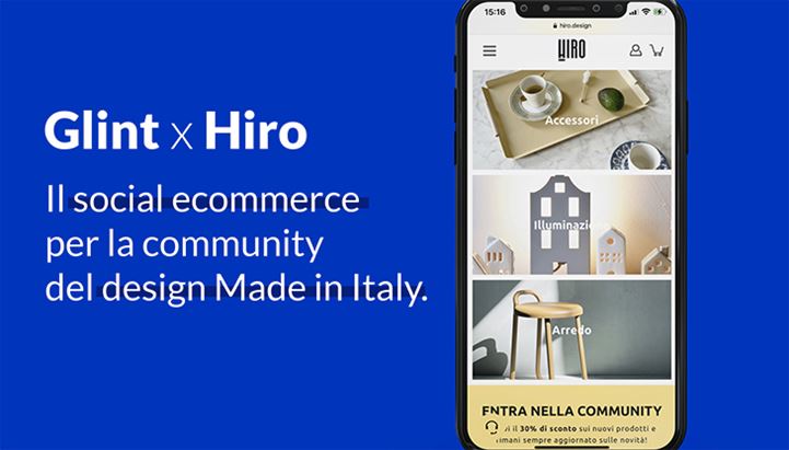  Hiro, brand di design Made in Italy, si affida a Glint per la digitalizzazione