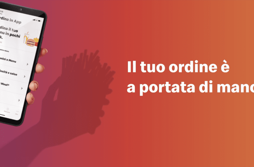  McDonald’s lancia sul mercato italiano la nuova modalità di ordinazione in app