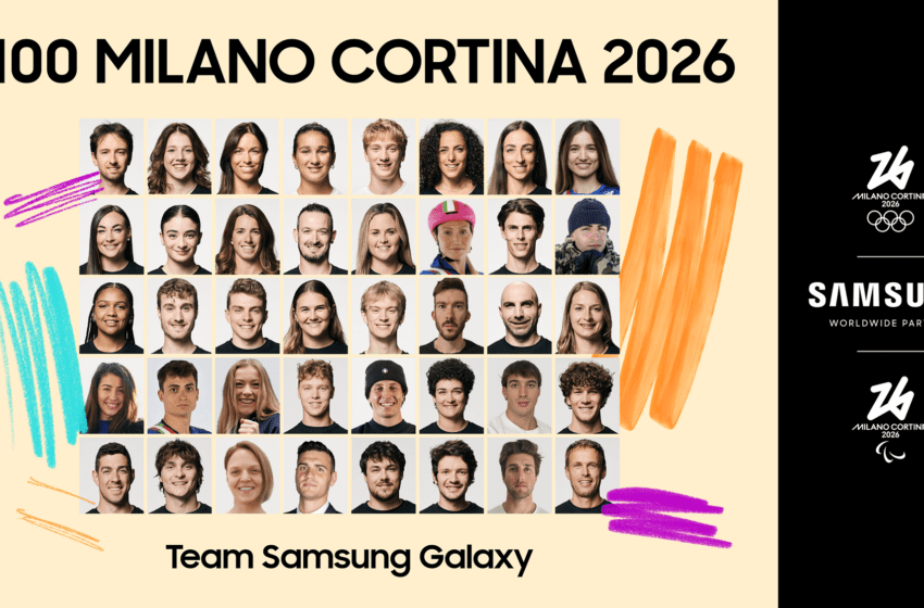  Samsung Electronics Italia celebra il countdown verso Milano Cortina 2026 e svela il proprio Team Samsung Galaxy