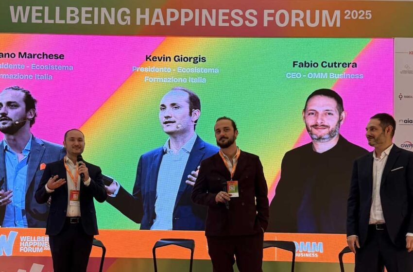  Si chiude la prima edizione del Wellbeing Happiness Forum: grande successo per l’evento che mette la felicità al centro e traccia la nuova frontiera del lavoro