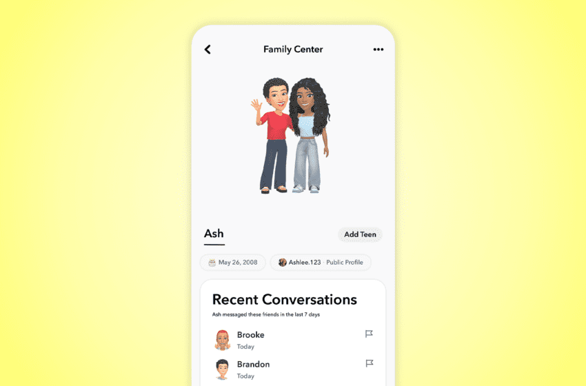  Le nuove funzionalità del Family Center di Snapchat offrono ai genitori informazioni ancora più approfondite