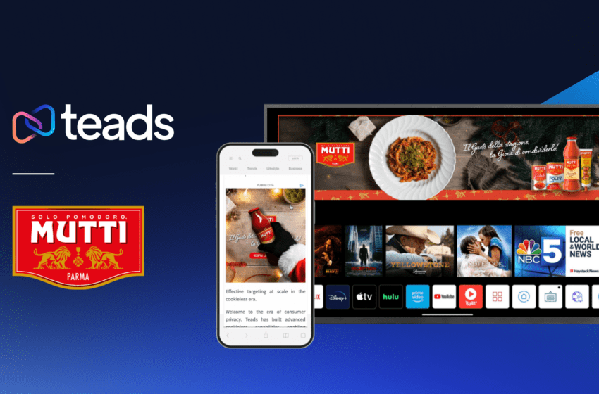  Mutti e Teads: la sinergia tra GenAI e talento umano genera un +24% di Purchase Intent