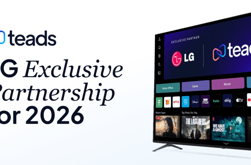  Teads diventa partner esclusivo per la vendita dell’inventory Home Screen di LG Ad Solutions in Italia