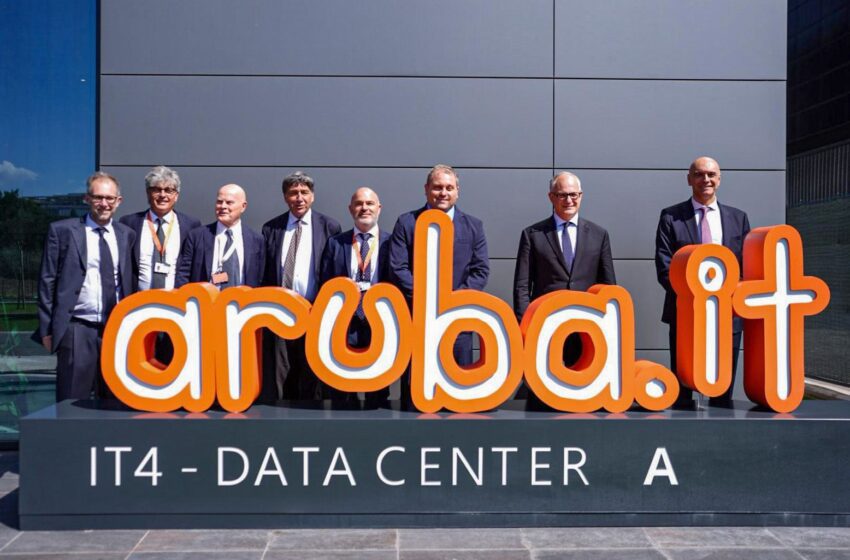  Il sindaco Roberto Gualtieri in visita al data center campus di Aruba a Roma