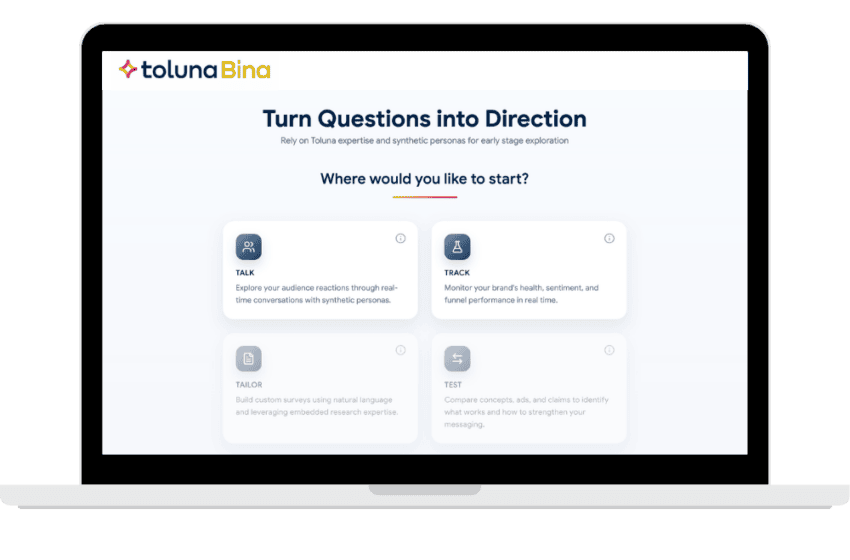  Toluna presenta Toluna Bina: la ricerca di mercato AI-powered alla portata di ogni team aziendale